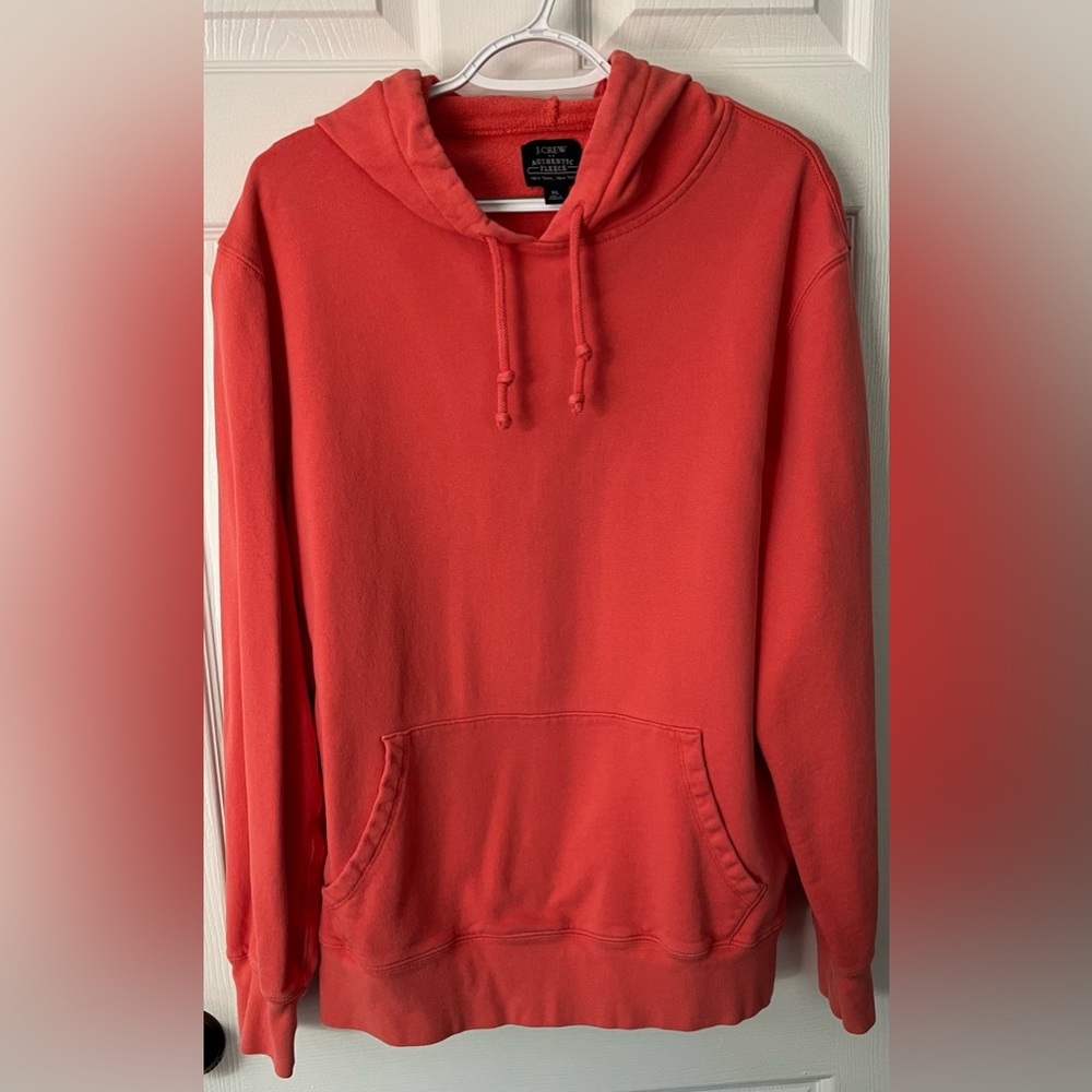 JCrew Coral Hoodie Sweatshirt